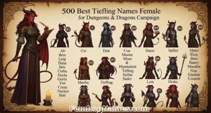 Unveiling The Enchanting Realm Of Female Tiefling Names